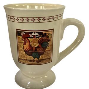 B.I. Inc Rooster Country Morning Coffee Mug 5" 12 oz. Cup